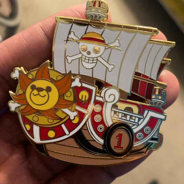 Thousand Sunny Enamel Pin, Pirate Anime Pin, Sunny Enamel Pin