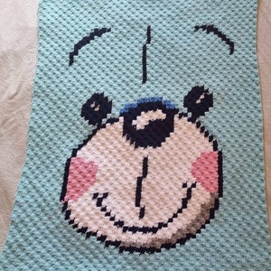 Teddy Bear C2C Baby Blanket Crochet Pattern With Written - Etsy