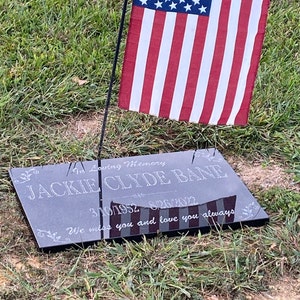 Memorial Stone for Mom Dad, Personalized in Loving Memory Memorial ...