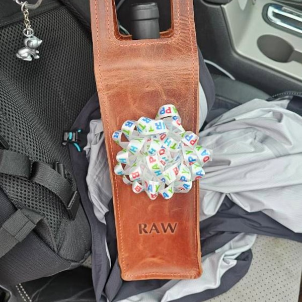 Leather Wine Caddy