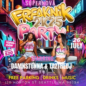 Freaknik Party Flyer, Freaknik Party Invite, Nightclub Flyer, Pool Mansion Party, Summer Party Flyer, Splash Alt, Canva Editable Template