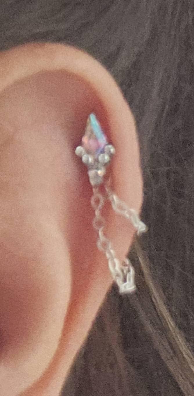 Earring Chain - Helix Chain - Chain Ear jacket- Dangle Earring - Earring Charm Chain - Cartilage Earring - Stud Earrings - Ear Chain