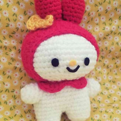 Crochet Playsuit Pink Bunny
