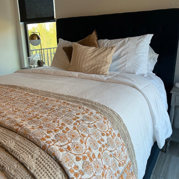 Kantha Quilt - Pink/Gold main image 1