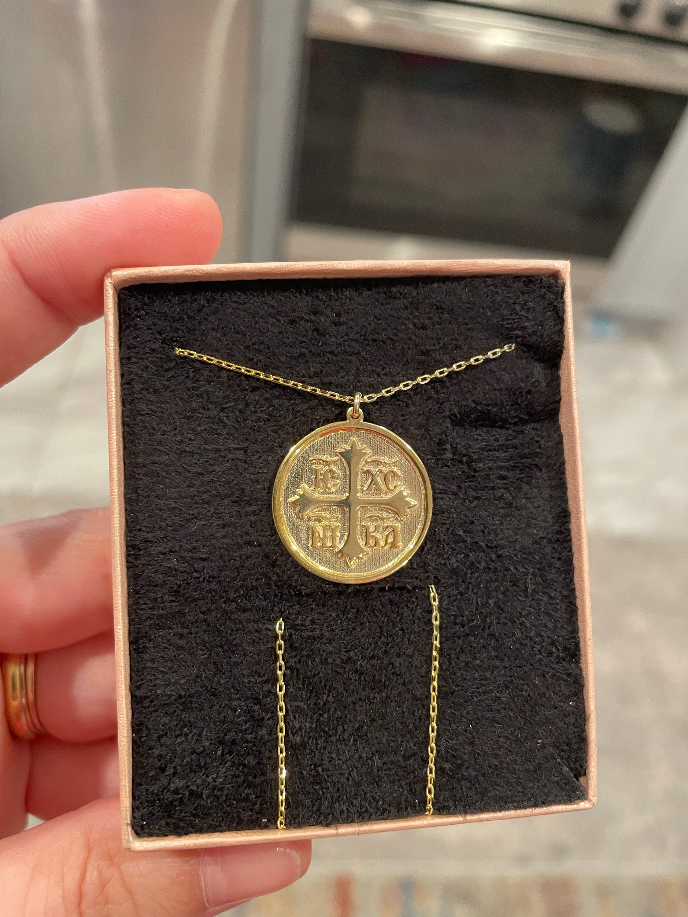 Christian Eastern Orthodox Cross Necklace - IC XC NIKA Cross Necklace - Religious Charm - Orthodox Necklace - Christian Jewelry