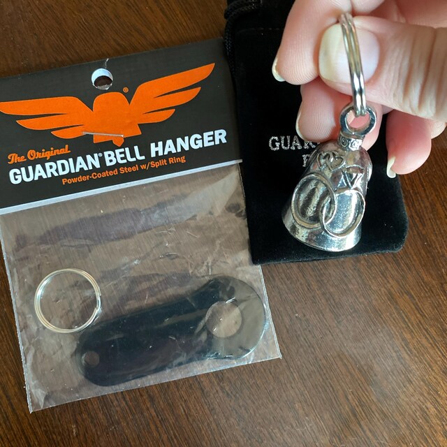 Campanella Portafortuna Guardian Per Moto – Con Scritta "Lineman Do It With Power" – Fits Harley - Foto 1