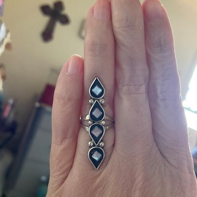 Sterling Turquoise Pinky Ring main image 1