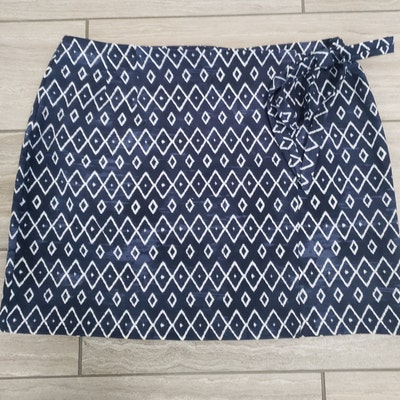 Womens Wrap Skirt Sewing Pattern7sizes 4-16 mini Skirt - Etsy UK