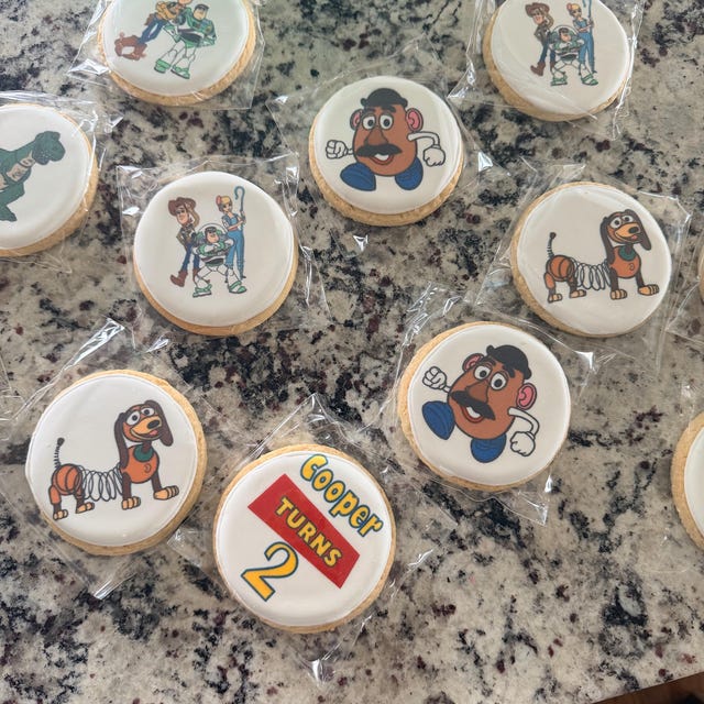 Toy Story Themed Decorated Sugar Cookie Gift Set Toy Story Cookies