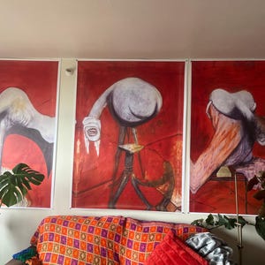 Set of 3 Three Studies for Figures at the Base of a Crucifixion