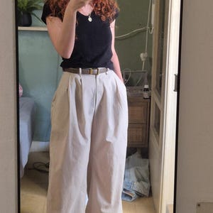 パンツ Botanical Pattern Pleats Easy Pants Wide-leg Pants Pattern | AinaSewingPatterns