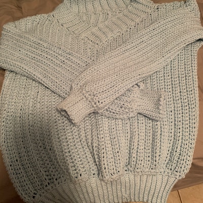 Crochet Pattern Crochet Ribbed V Neck Sweater (Download Now) - Etsy