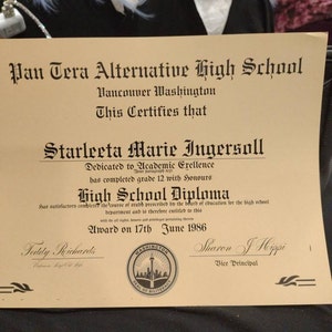 High School Transcript