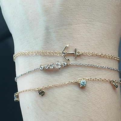 Dual-Tone Minimalist Cuff Bracelet main image 1