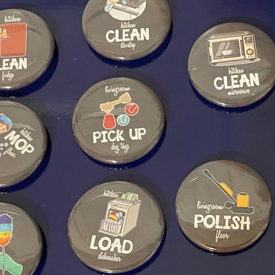 Chore Magnets Chore Chart Chores Custom Chores Kids Jobs Visual ...