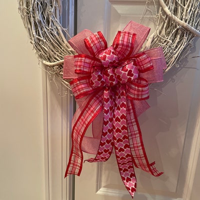 Valentines Hanging Heart with Florals & Bow
