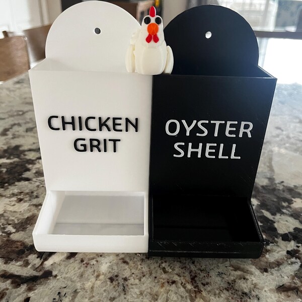 4-Pack Chicken Oyster Shell & Grit Feeder With Lid – Automatic Gravity Poultry Feeder For Coop