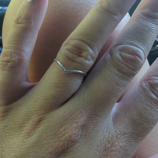 Platinum Wedding Band Thin Platinum Ring Flat Platinum Band Smooth