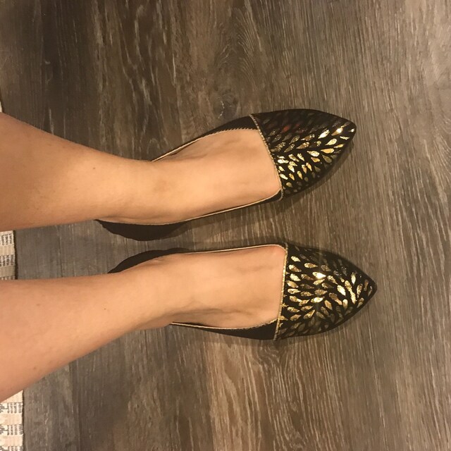 wedding rose gold flats