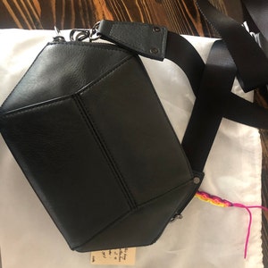 Minimalist Leather Belt Bag Convertible Fanny Pack Vegan - Etsy