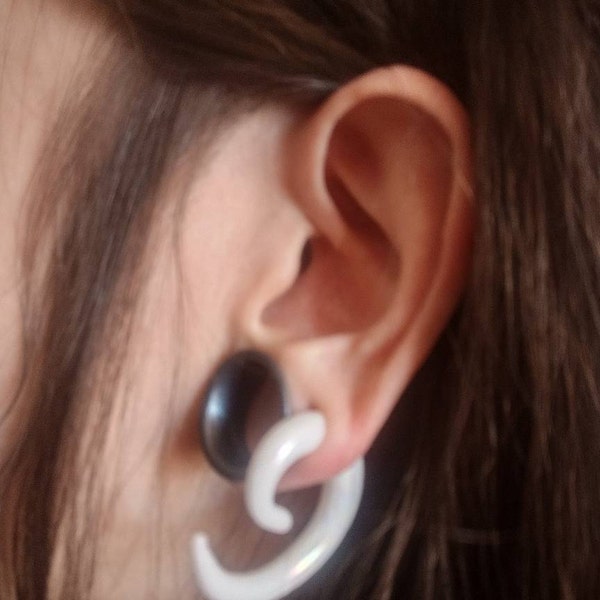 Ebony Wood & Jade - Ear Gauges, Earring Plugs | Omerica Organic