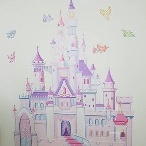 Coloring Wall Prints - Princess Pony Castle Dry Erase Whiteboard Decal