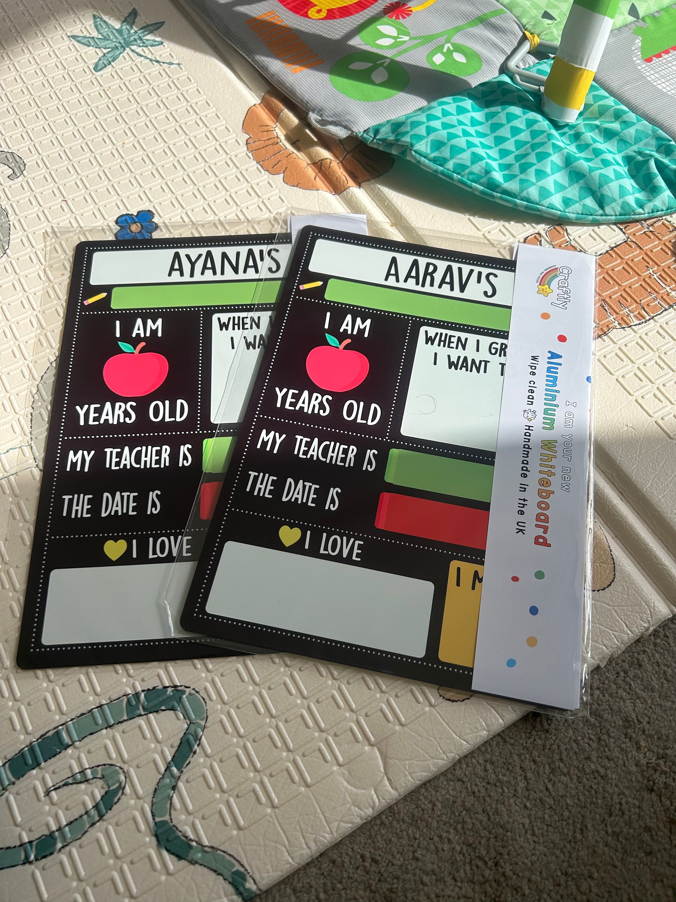 First Day of School Sign, Starting School Gift, Personalised Photo Prop Keepsake, School Chalkboard, Nursery Preschool Age Milestones