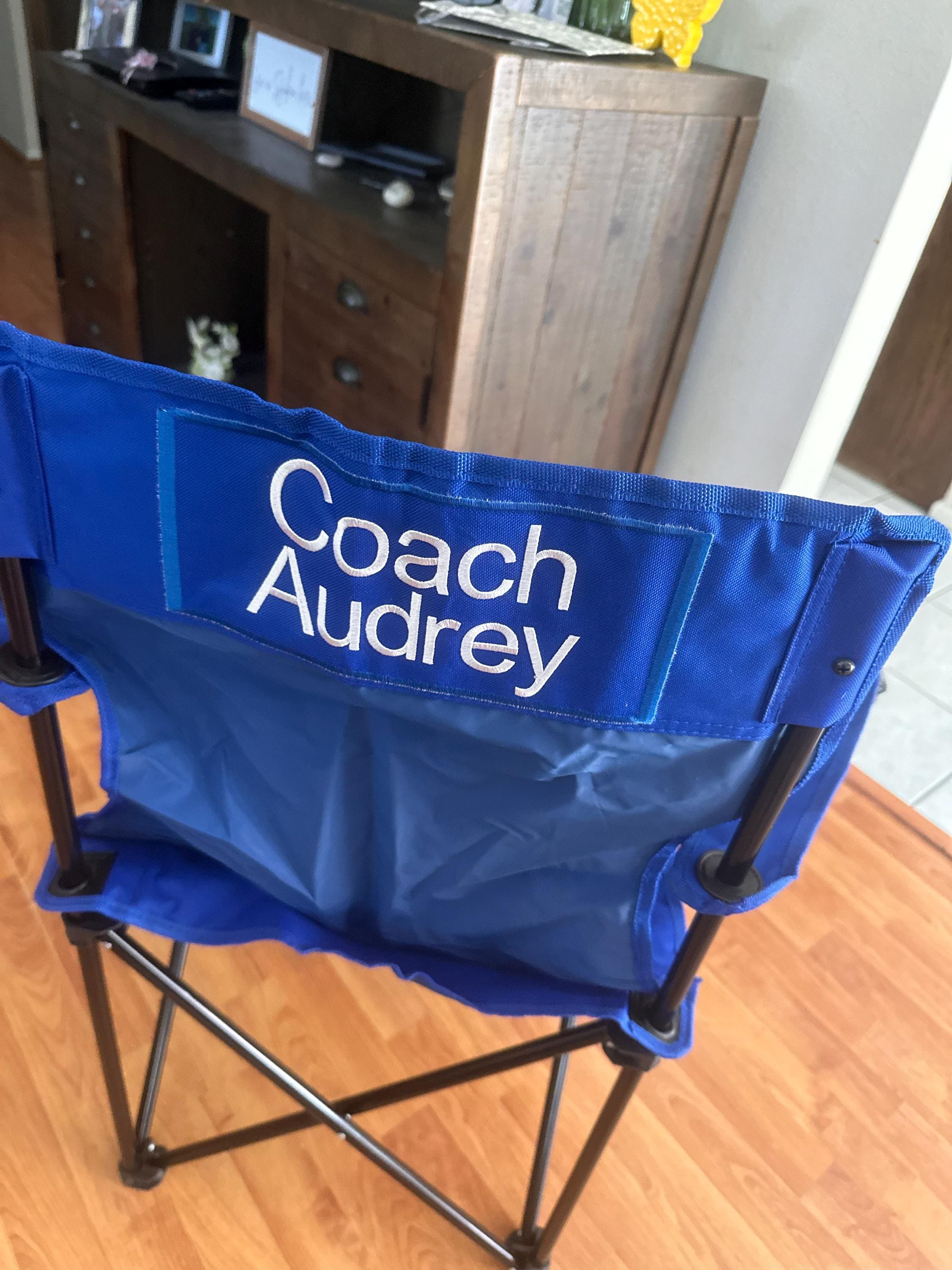 Personalized Coach Gift - Baseball Football Adult Folding Chair - Camping Chair - Sports Chair - Personalized Outdoor Chair - Birthday Gift