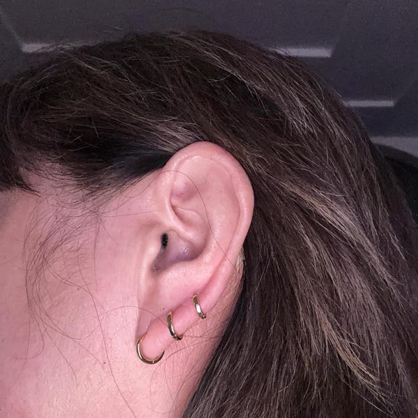 Dainty Huggies Set by Caitlyn Minimalist • Mini Small Hoop Earrings ...