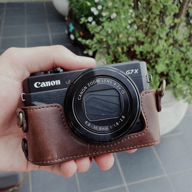 Canon Powershot G7X Mark II Ever Ready Leather Camera Case