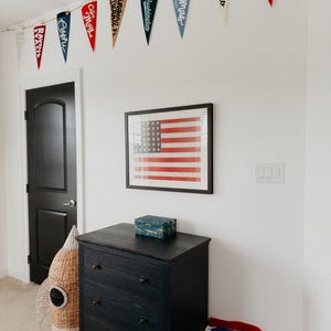 CUSTOM Mini Pennant | Small Felt Pennant on a Stick | Personalized Design | 4x7 Inch | Graduation Centerpiece | Table Number