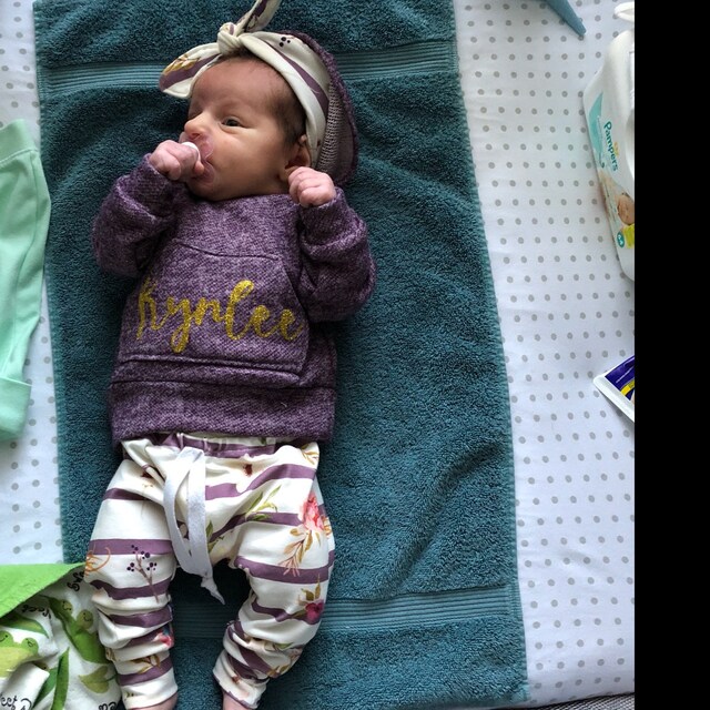 Baby girl outfit purple baby outfit newborn girl outfit Etsy