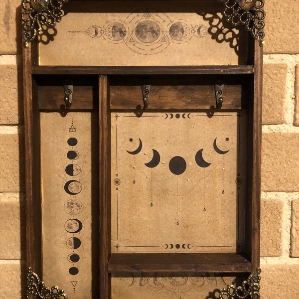 Moon Cycle Key Rack - Etsy