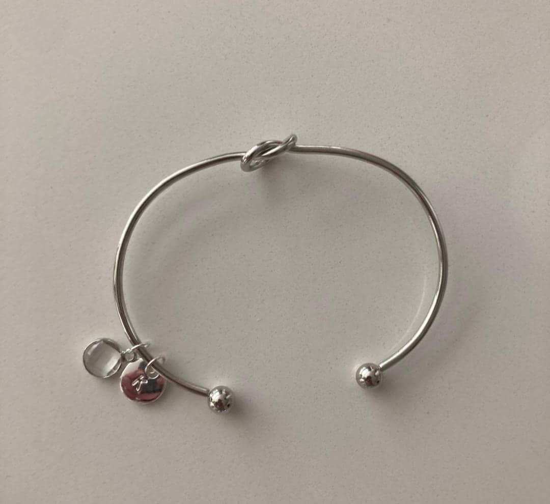 Silver Knot Bracelet Gift For Her, Personalised Christmas Gifts, Best Friend Gift, Maid of Honour Gifts, Sister Birthday Gift