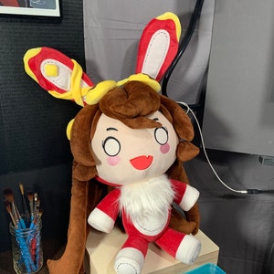 genshin impact amber baron bunny plush