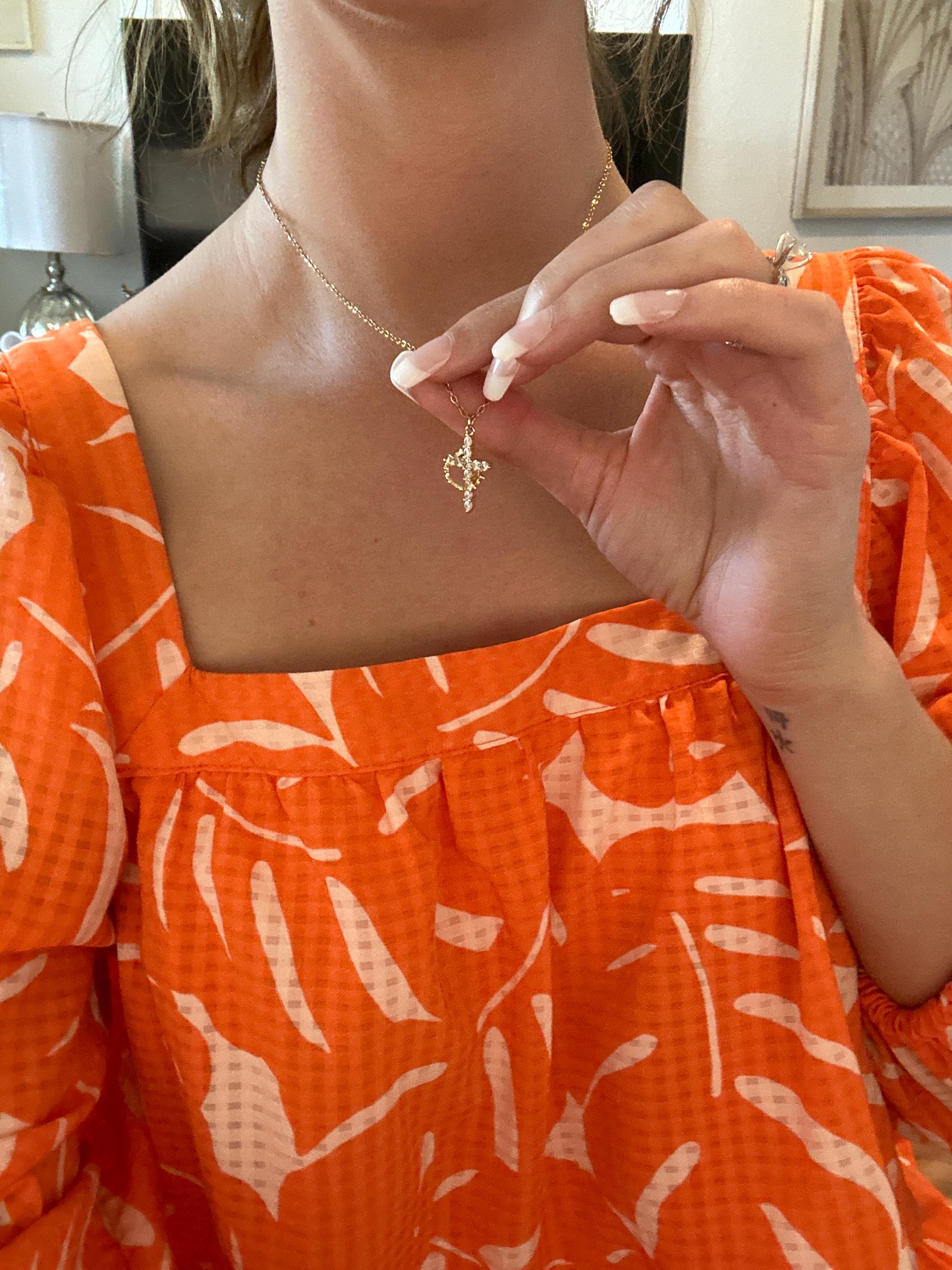 Christian Necklace - Cross Crown Necklace - Christian Jewelry - Christian Gift - Christian Apparel - Necklace - Cross Necklace - Jesus