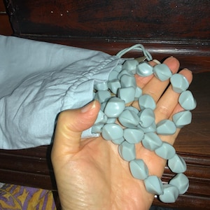 Blue Beaded Necklace – Chunky Beaded Necklace Handmade in Castle Hill Blue Bead Necklace