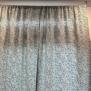 USA Curtains Cecil Commodore Blue Cotton Curtains Cafe - Etsy