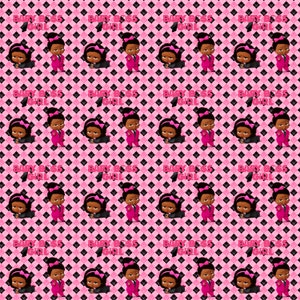 10 Seamless Pattern Boss Baby Girl Afro, Boss Baby Girl Afro Digital ...