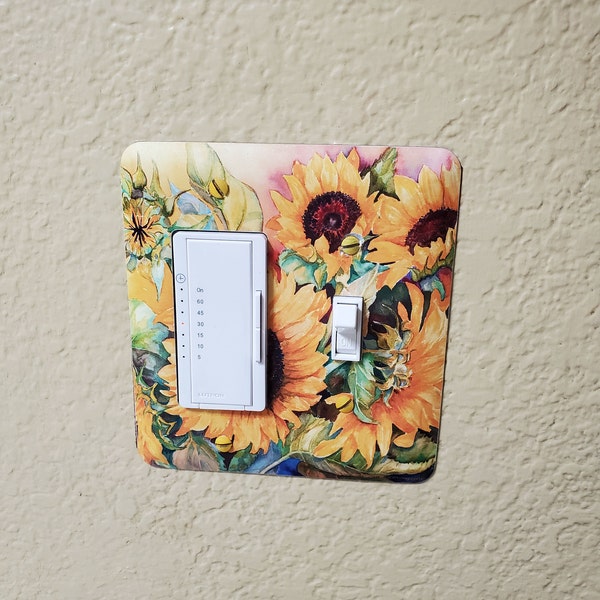 Sunflower Switch Plate Covers, Sunflowers, Sun Flowers, Yellows ...