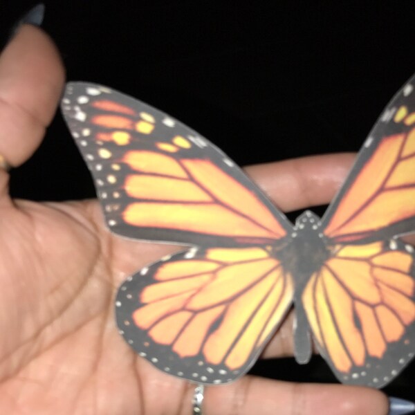 ONE Large Monarch Butterfly Migration Stickers - Wall Art Decor -for ...