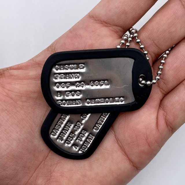 Personalized Military Dog Tag Set (Set Includes 2 Tags, 2 Chains, 2 Silencers & A Bonus P-38) - VetFriends