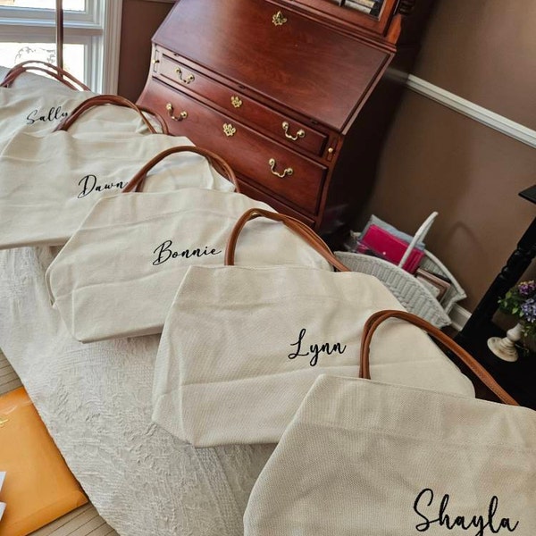 Bridesmaid Tote Bags, Personalized Bridesmaid Bags, Bridal Party ...