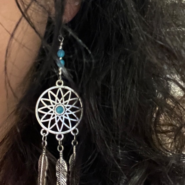 Orecchino Vintage Tibetano In Argento Sterling 925 Fatto A - Foto 12