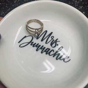 Personalized Mrs Ring Dish Engaged Ring Dish Personalized - Etsy