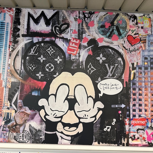 Mickey Mouse, Pop Art, Fashion Luxury LOVE, Modern Art, Paris, Comic, Home  Decor, Wall Art