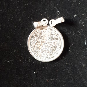 Half A Sixpence Pendants Made in England Etsy UK