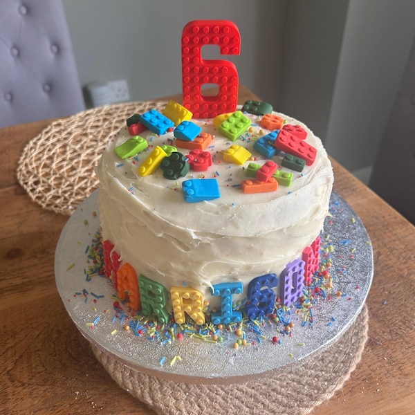 Personalised Brick Compatible Letters - Building Blocks Style Custom 3D ...