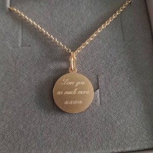 送税込【HURLEY BURLEY】18CT GOLD ST CHRISTOPHER NECKLACE♪ Personalised 18ct Gold Plated St Christopher Necklace • Safe