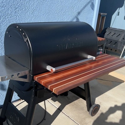 37.5 X 12" Wood Folding Grill Shelf, Copatible With Traeger Pro 34